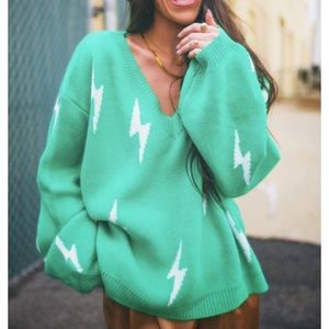 Lightning bolt sweater